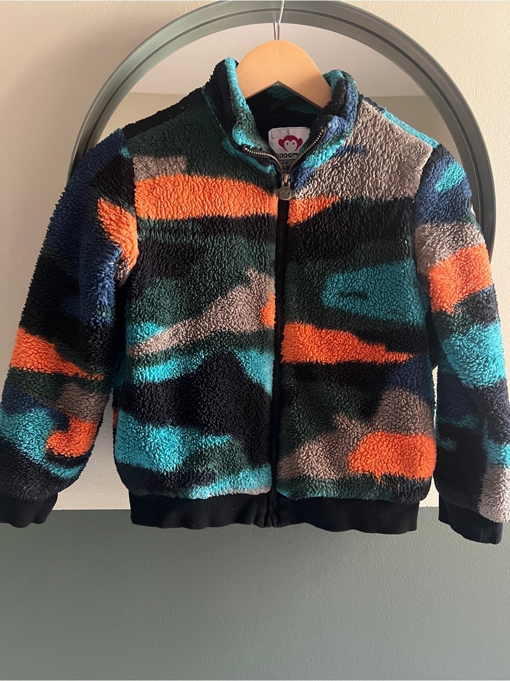 Appaman Boys' Sherpa Woodland Jacket in Autumn Sunset — Size 8